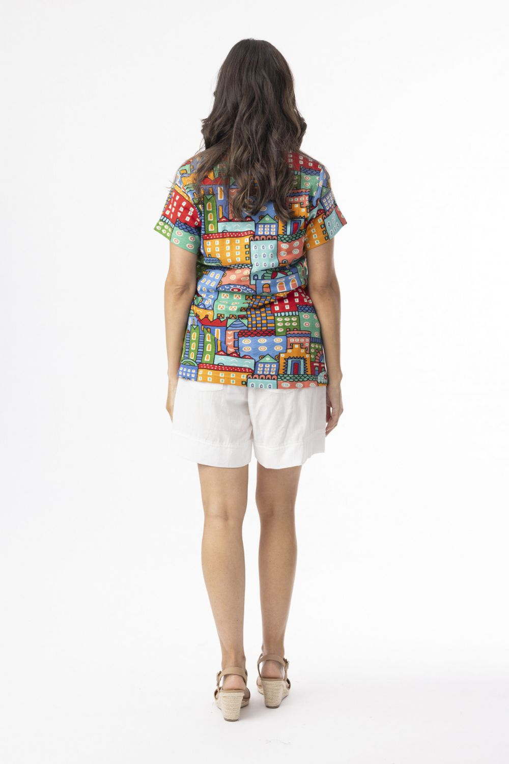 Fashion Express - Easy Days V Neck Tee | City - T-Shirt - Silvermaple Boutique 