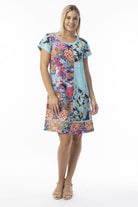Fashion Express - Ikebana Patch Dress | Oriental Bloom - Dress - Silvermaple Boutique 