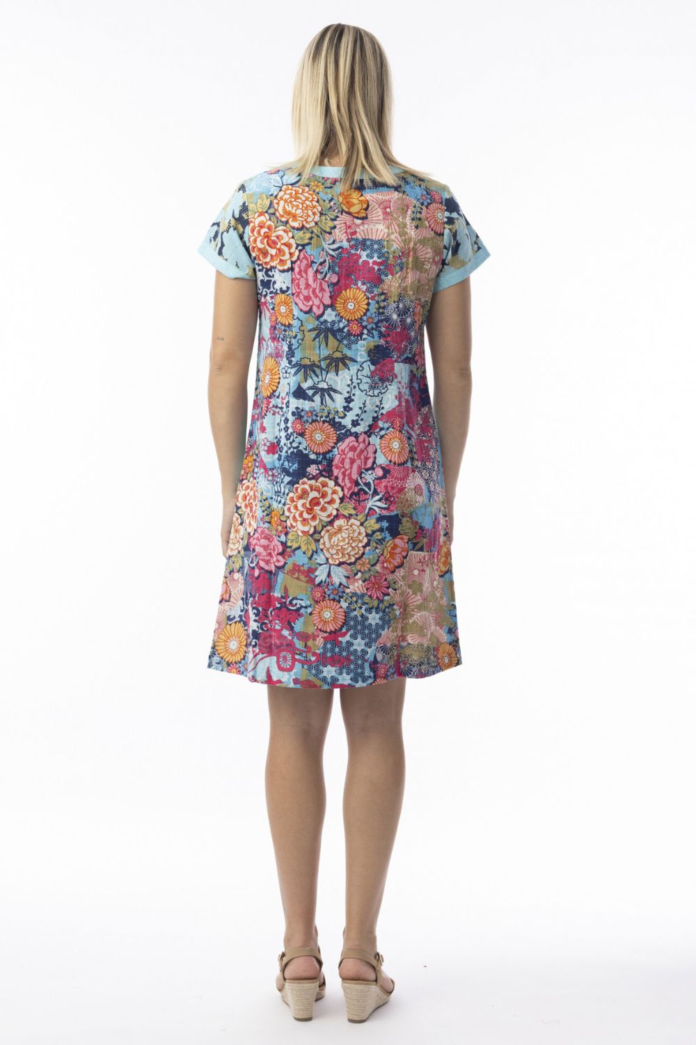 Fashion Express - Ikebana Patch Dress | Oriental Bloom - Dress - Silvermaple Boutique 