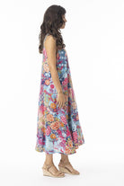 Fashion Express - Ikebana Sleeveless Dress | Oriental Bloom - Dress - Silvermaple Boutique 