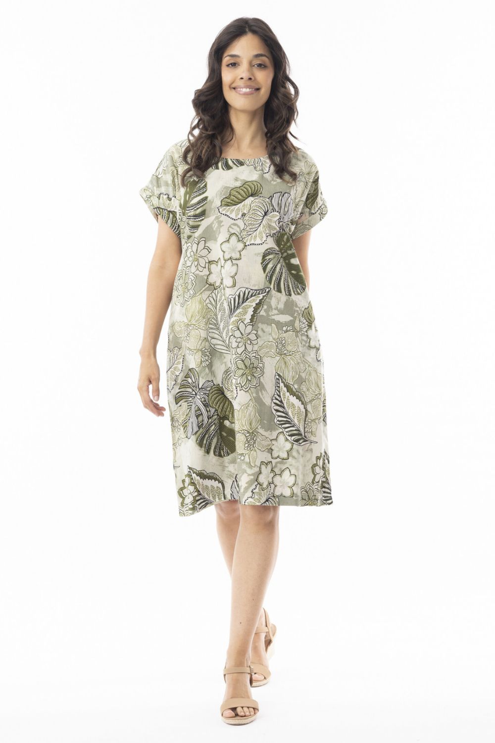 Fashion Express - Lima Reversible Dress | Olive - Dress - Silvermaple Boutique 