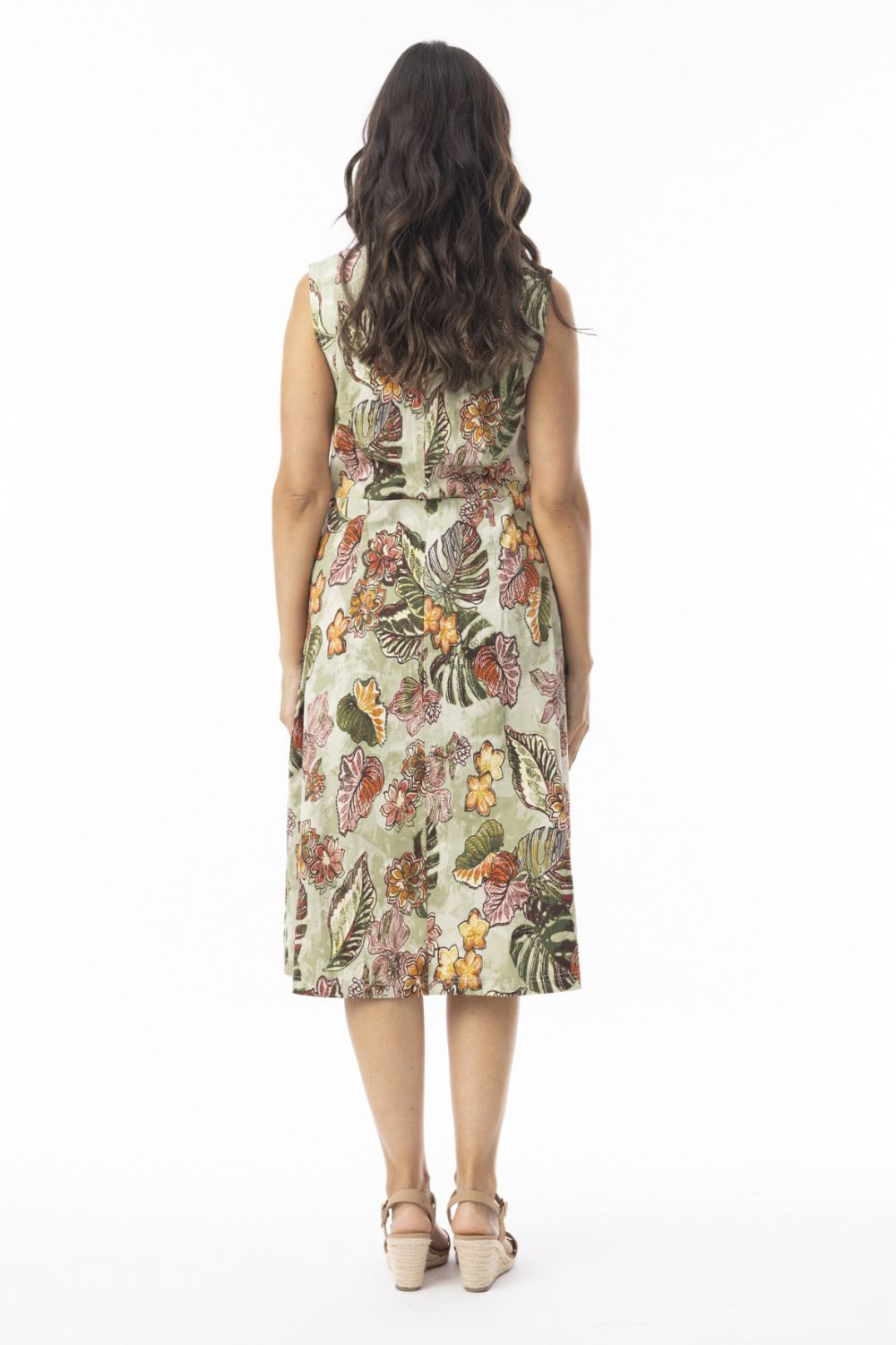 Fashion Express - Lima Sleeveless Dress | Olive - Dress - Silvermaple Boutique 