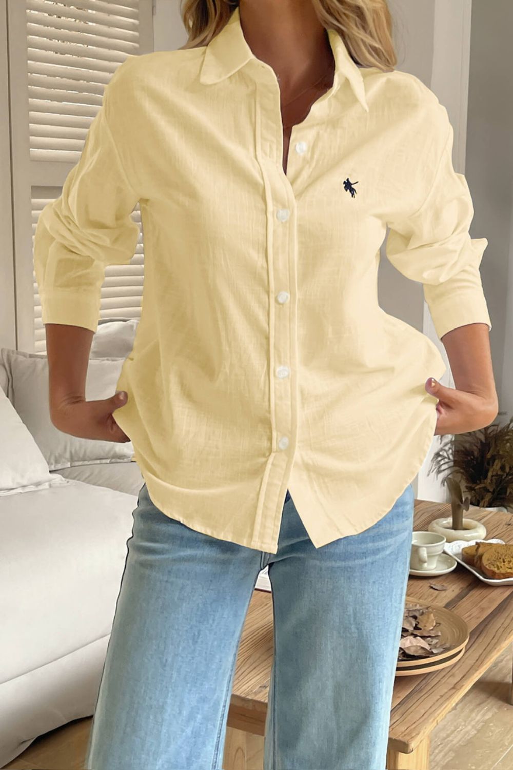 Fashion Express - Luxe Polo Shirt | Lemon - Shirt - Silvermaple Boutique 