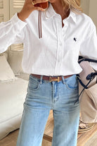 Fashion Express - Luxe Polo Shirt | White - Shirt - Silvermaple Boutique 