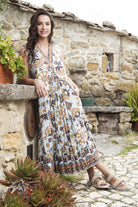 Fashion Express - Macieo Dress | Azure Garden - Dress - Silvermaple Boutique 