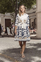 Fashion Express - Nazca Tie Waist Dress | Inca Bloom - Dress - Silvermaple Boutique 