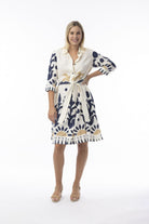 Fashion Express - Nazca Tie Waist Dress | Inca Bloom - Dress - Silvermaple Boutique 