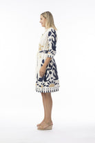 Fashion Express - Nazca Tie Waist Dress | Inca Bloom - Dress - Silvermaple Boutique 