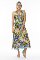 Fashion Express - Playa Brava Dress | Khaki Floral - Dress - Silvermaple Boutique 