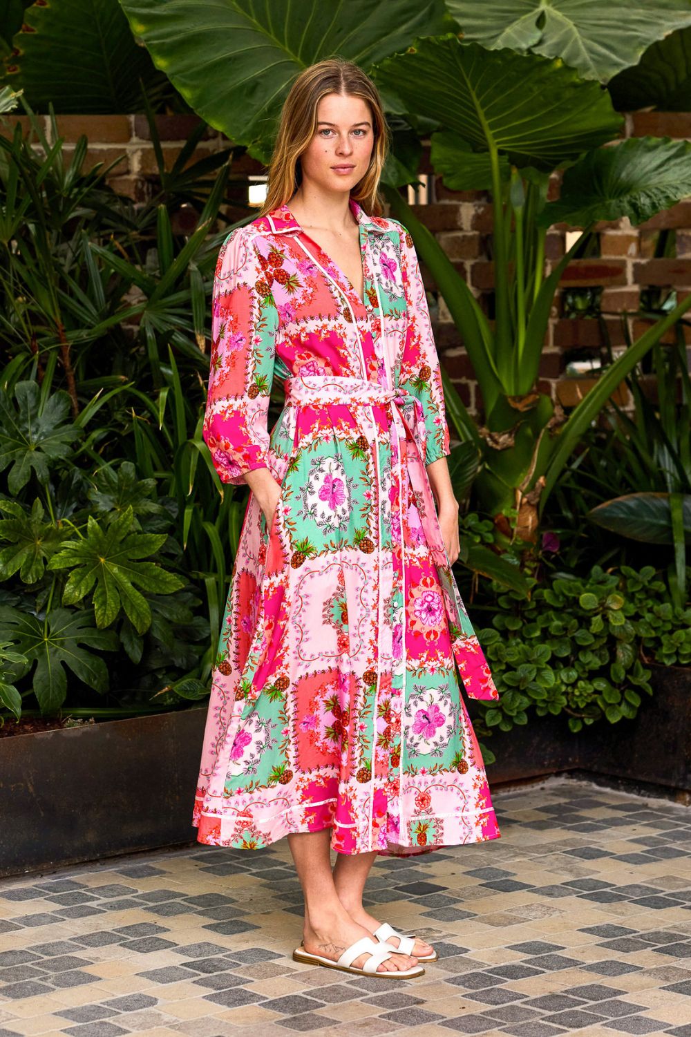 Fashion Express - Sandoval Midi Dress | Hibiscus Blush - Dress - Silvermaple Boutique 