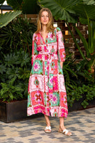 Fashion Express - Sandoval Midi Dress | Hibiscus Blush - Dress - Silvermaple Boutique 