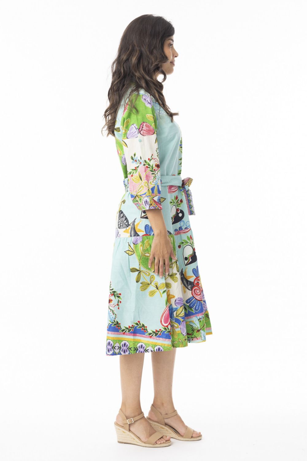 Fashion Express - Sante Fe Collar Dress | Artisan Flora - Dress - Silvermaple Boutique 