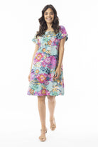 Fashion Express - Selaron Reversible Dress | Blue Meadow - Dress - Silvermaple Boutique 