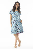 Fashion Express - Selaron Reversible Dress | Blue Meadow - Dress - Silvermaple Boutique 