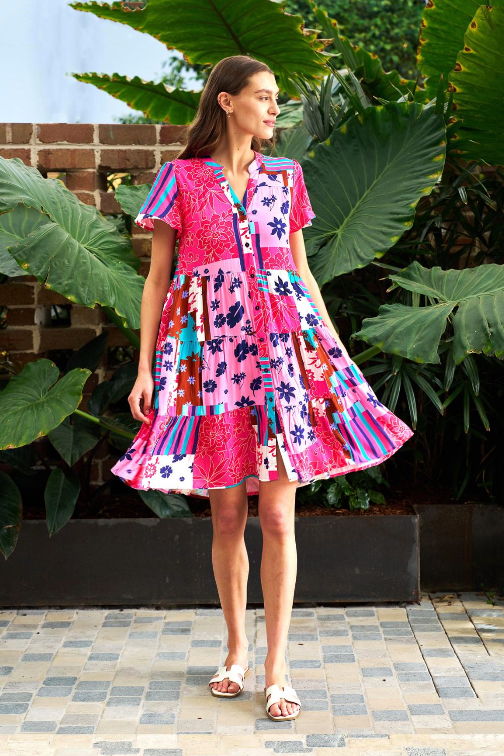 Fashion Express - Welch Dress | Floral Patch - Dress - Silvermaple Boutique 