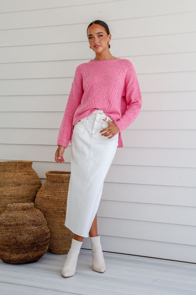 Fashion Express St Moritz Knit | Pink_Silvermaple Boutique