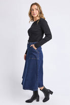 Foxwood - Potter Skirt | Indigo - Skirt - Silvermaple Boutique 