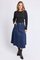 Foxwood - Potter Skirt | Indigo - Skirt - Silvermaple Boutique 