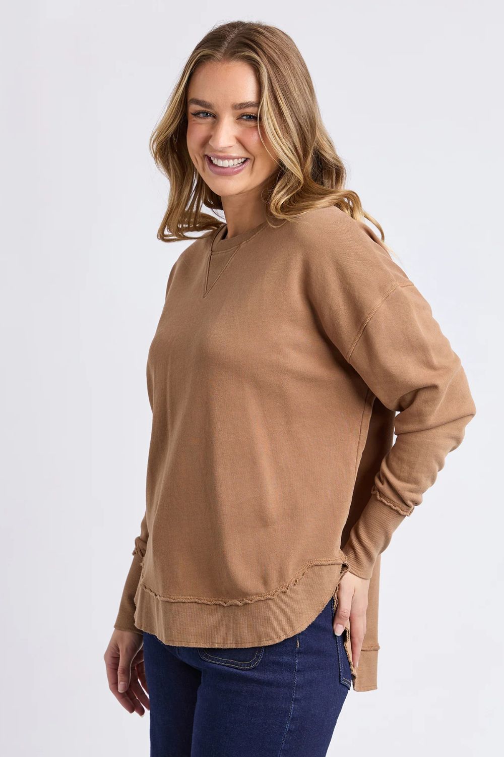 Foxwood - Delilah Crew | Toasted Coconut - Jumper - Silvermaple Boutique 