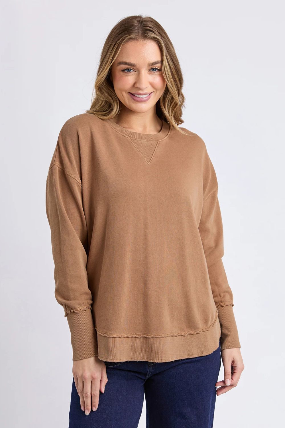 Foxwood - Delilah Crew | Toasted Coconut - Jumper - Silvermaple Boutique 
