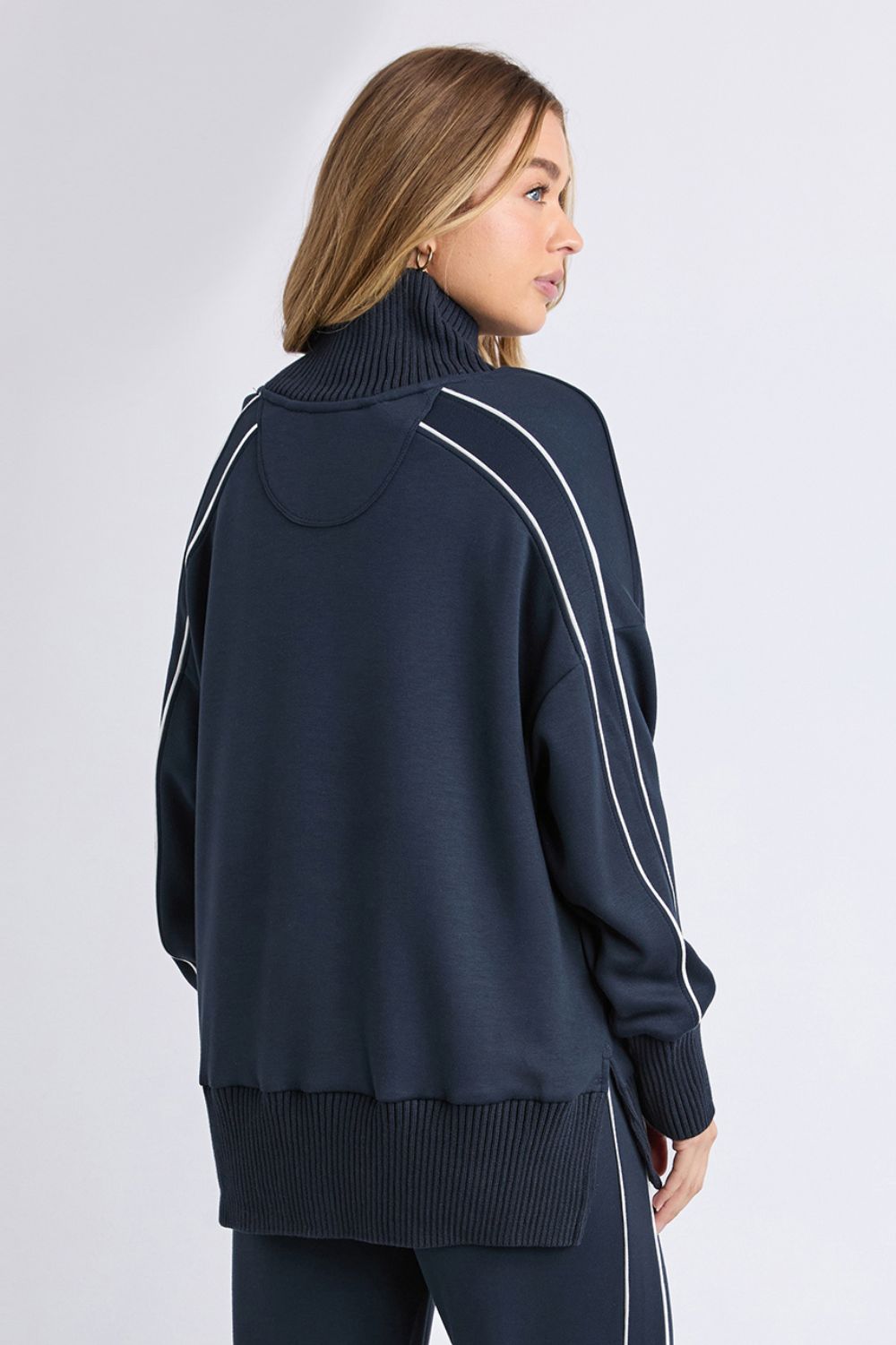 Foxwood - Deluxe Funnel | Navy - Jumper - Silvermaple Boutique 