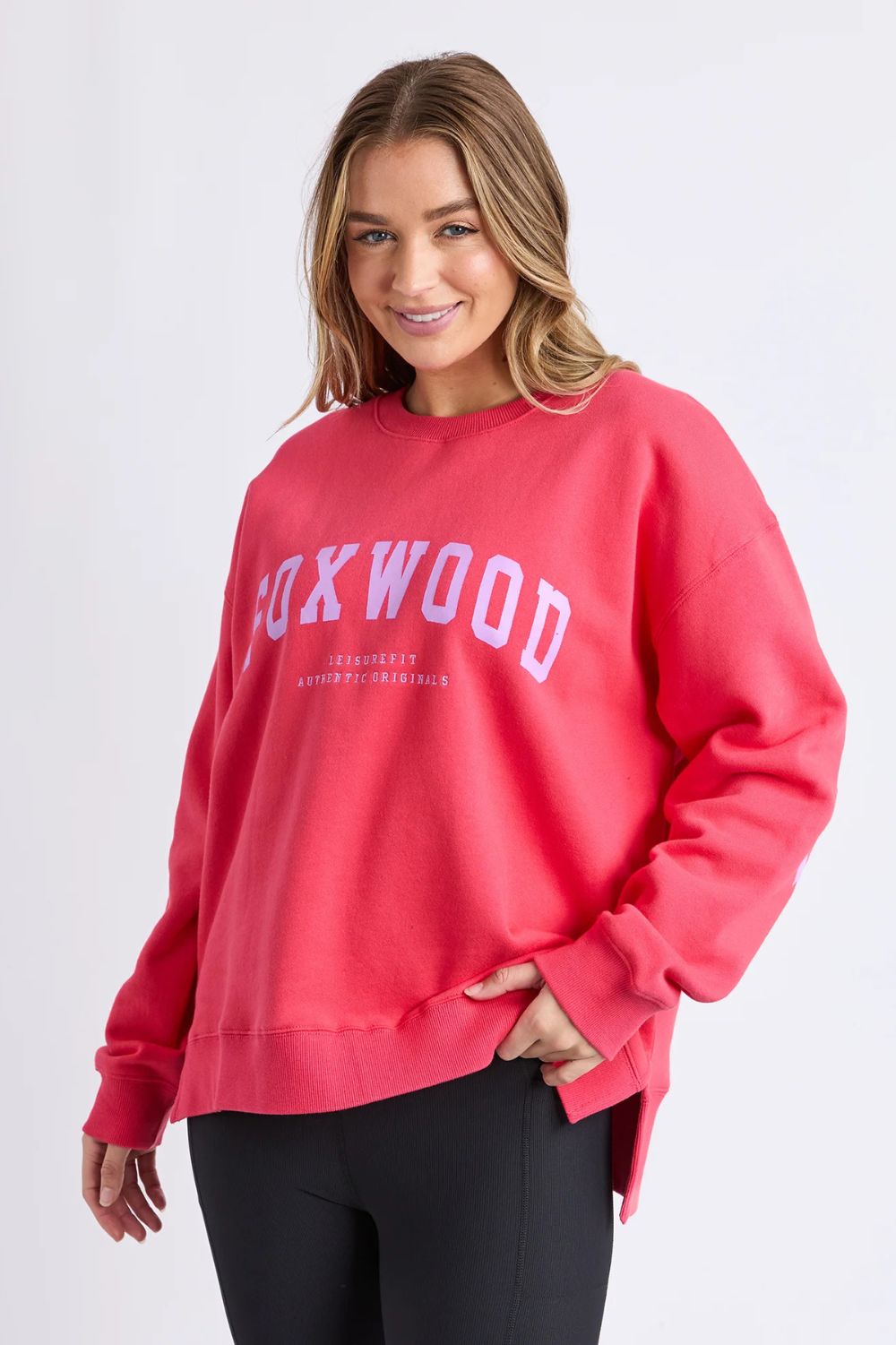 Foxwood - Foxwood Interval Crew | Raspberry/Lilac - Jumper - Silvermaple Boutique 