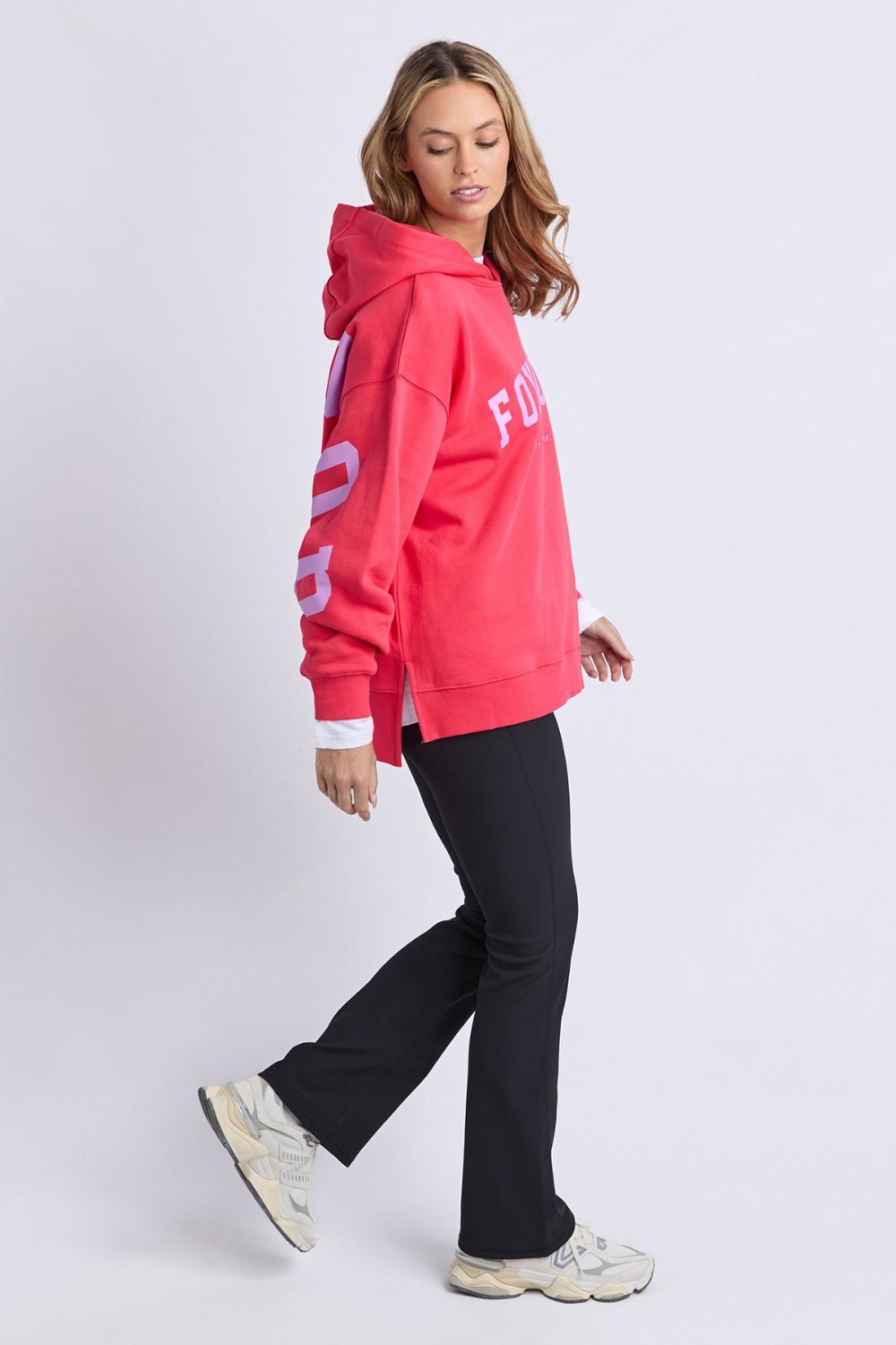 Foxwood - Foxwood Interval Hoodie | Raspberry/Neon Lilac - Jumper - Silvermaple Boutique 