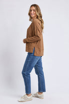 Foxwood - Jayne Throw On Top | Toasted Coconut - Top - Silvermaple Boutique 