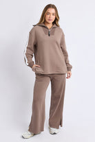 Foxwood - Knit Collar Crew | Brown - Jumper - Silvermaple Boutique 