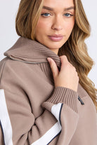 Foxwood - Knit Collar Crew | Brown - Jumper - Silvermaple Boutique 