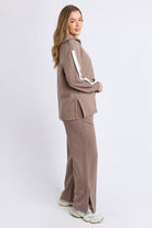 Foxwood - Knit Collar Crew | Brown - Jumper - Silvermaple Boutique 