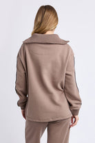 Foxwood - Knit Collar Crew | Brown - Jumper - Silvermaple Boutique 