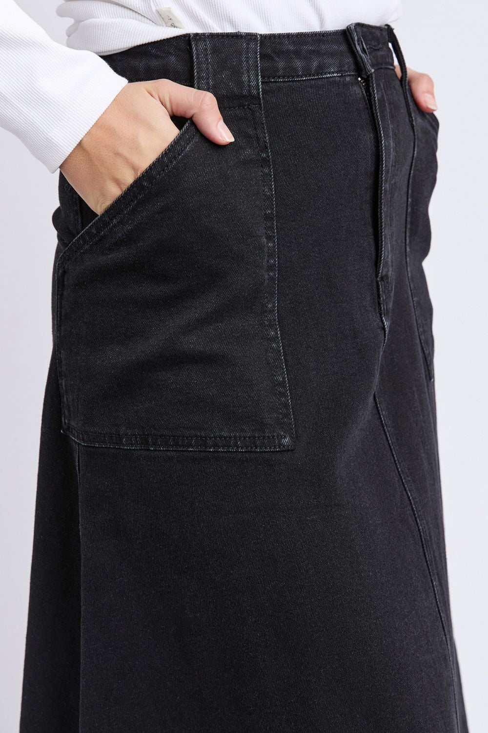Foxwood - Potter Skirt | Washed Black - Skirt - Silvermaple Boutique 