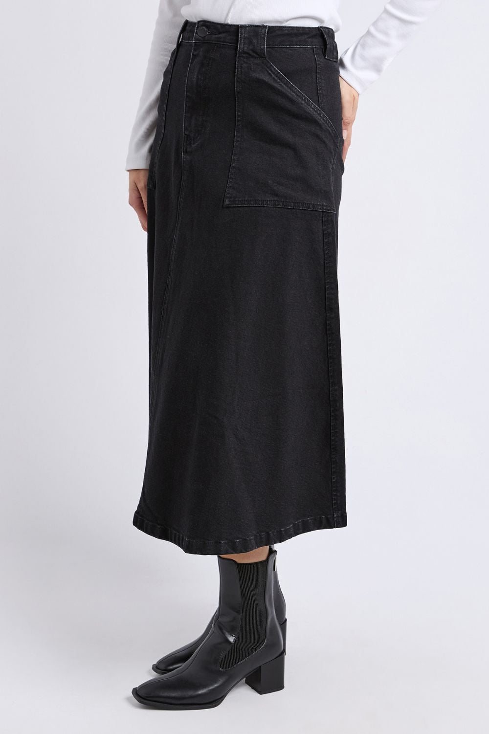 Foxwood - Potter Skirt | Washed Black - Skirt - Silvermaple Boutique 