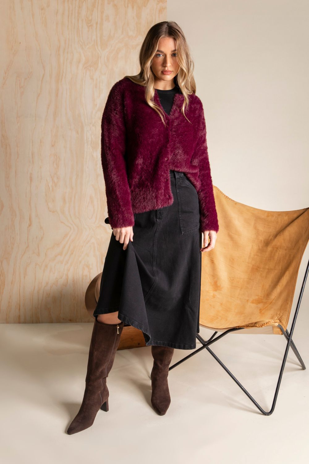 Foxwood - Potter Skirt | Washed Black - Skirt - Silvermaple Boutique 