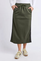 Foxwood - Seattle Skirt | Khaki - Skirt - Silvermaple Boutique 