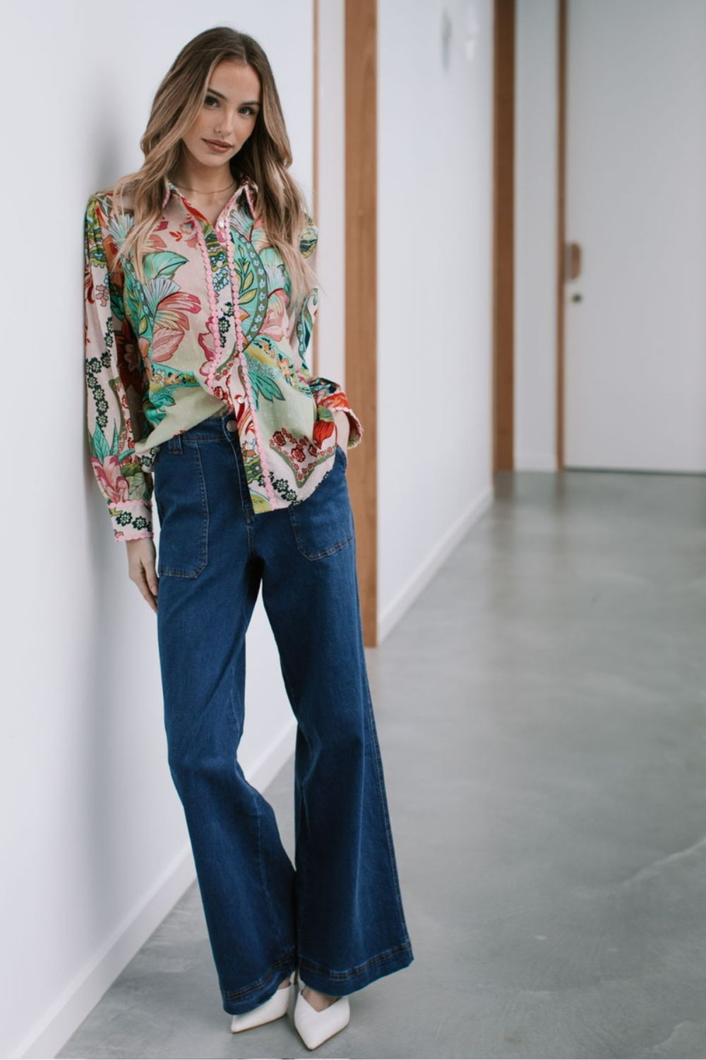 Fashion Express - Tropezena Cotton Blouse | St Tropez - Blouse - Silvermaple Boutique 