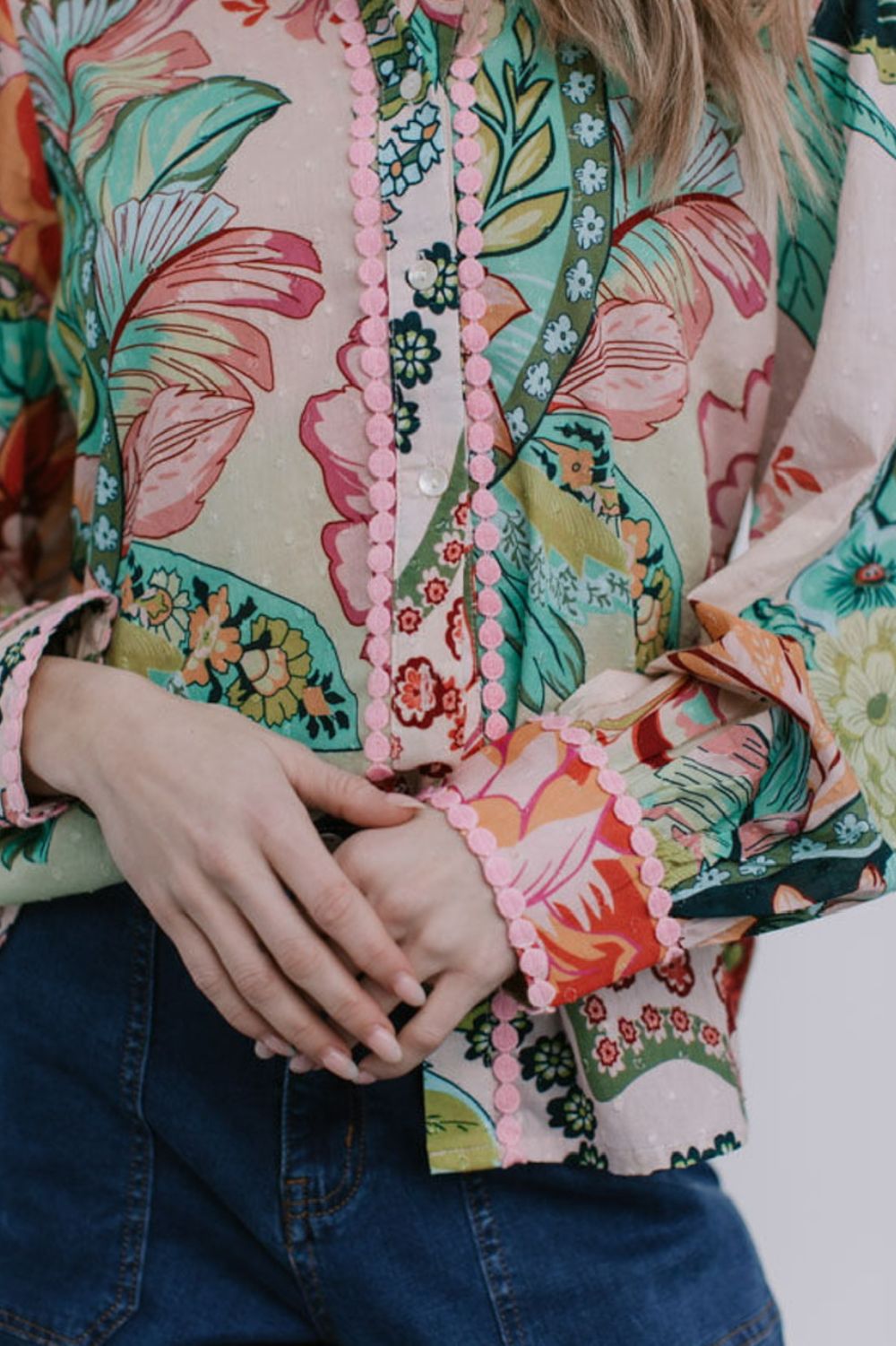 Fashion Express - Tropezena Cotton Blouse | St Tropez - Blouse - Silvermaple Boutique 