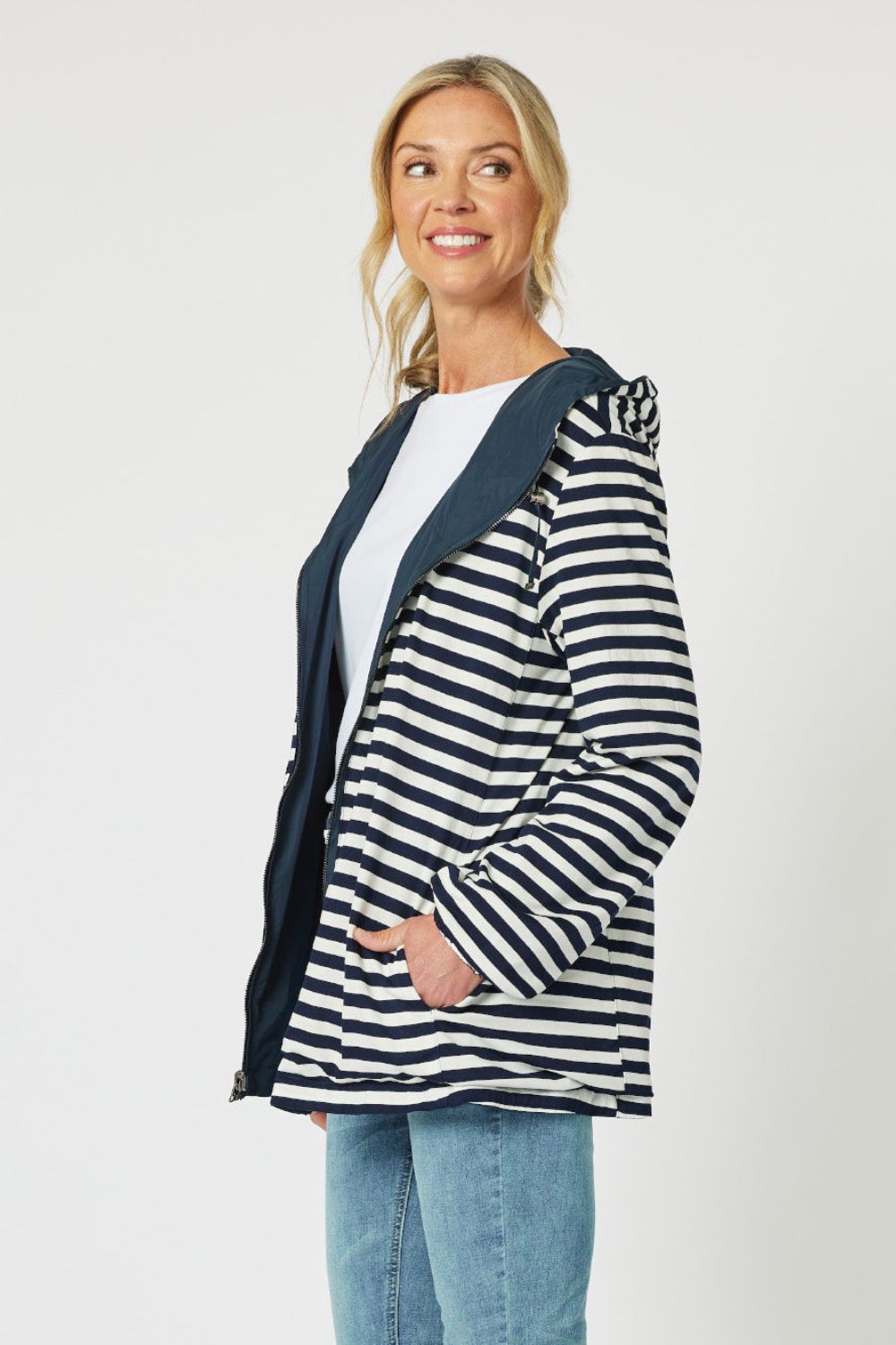 Gordon Smith - Harbour Reversible Jacket | Navy - Jacket - Silvermaple Boutique 