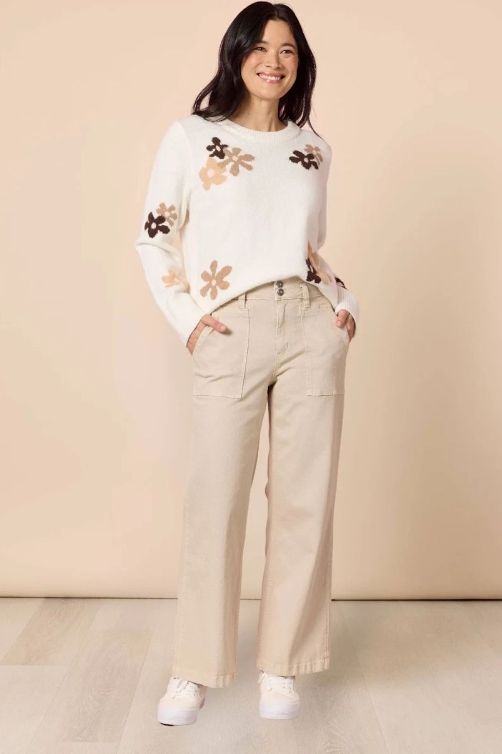 Gordon Smith - Hudson Wide Leg Jean | Natural - Jeans - Silvermaple Boutique 