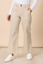 Gordon Smith - Hudson Wide Leg Jean | Natural - Jeans - Silvermaple Boutique 