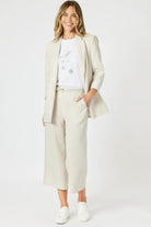Gordon Smith - Lino Wide Leg Pant | Natural - Pants - Silvermaple Boutique 