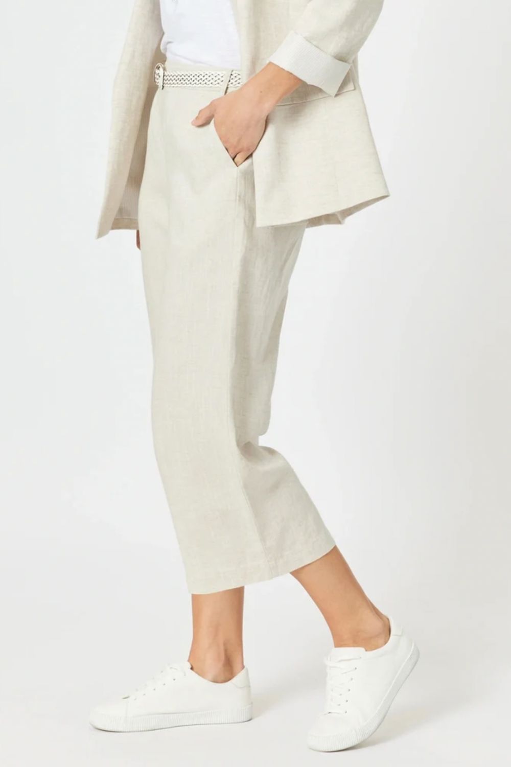 Gordon Smith - Lino Wide Leg Pant | Natural - Pants - Silvermaple Boutique 