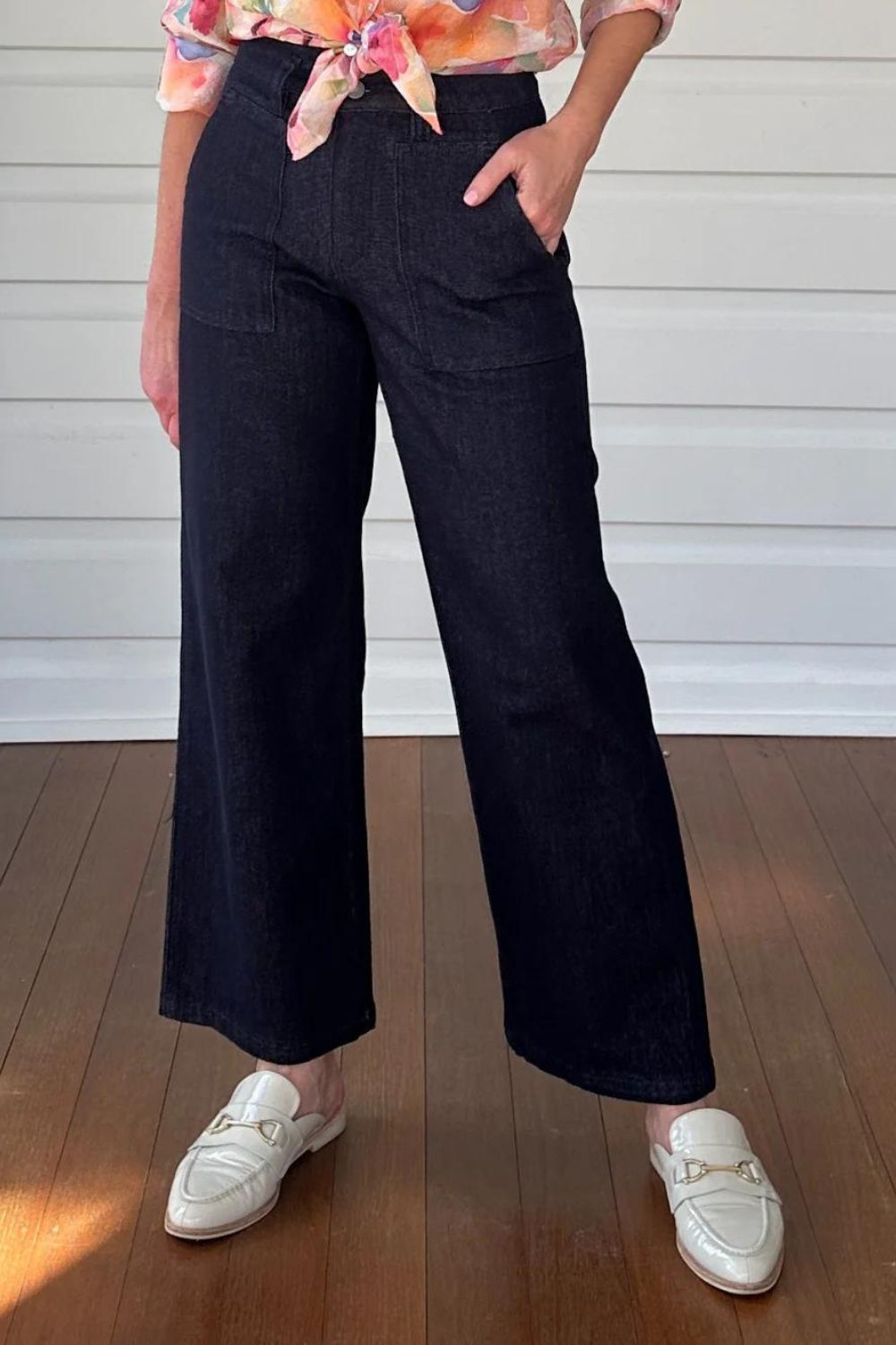 Gordon Smith - Hudson Wide Leg Jean | Dark Denim - Jeans - Silvermaple Boutique 