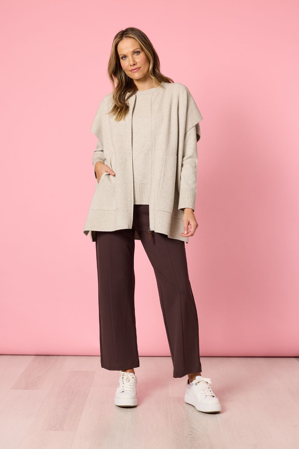 Hammock & Vine - Elena Zip Knit | Natural - Knitwear - Silvermaple Boutique 
