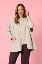 Hammock & Vine - Elena Zip Knit | Natural - Knitwear - Silvermaple Boutique 