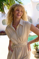 Haven - Haven Santos Sleeveless Shirt Dress | Bisque - Dress - Silvermaple Boutique 