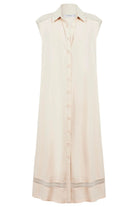 Haven - Haven Santos Sleeveless Shirt Dress | Bisque - Dress - Silvermaple Boutique 
