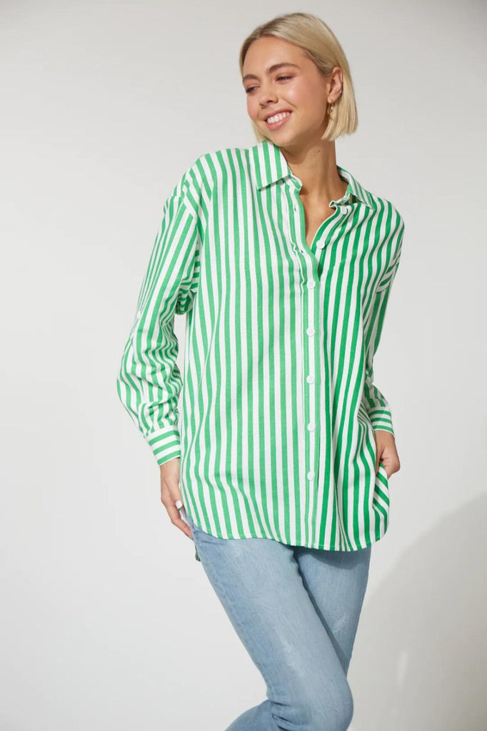 Haven Montell Shirt | Evergreen _Silvermaple Boutique