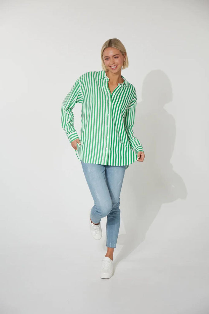 Haven Montell Shirt | Evergreen _Silvermaple Boutique